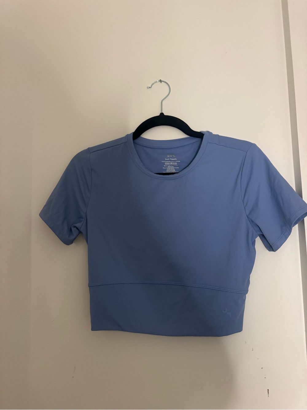 JoyLab Periwinkle Short-Sleeve Crop Top
